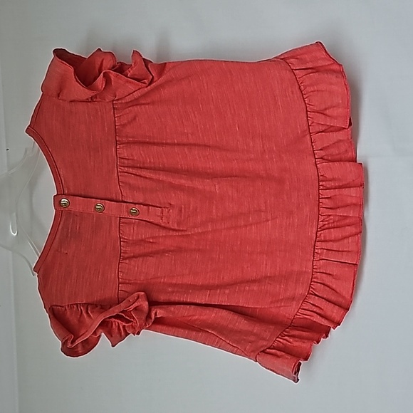 7 FOR ALL MANKIND | Toddler Girl's Embroidered Ruffle Top & Denim Jeans Set - Picture 6 of 16